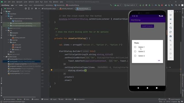 Android Kotlin - Alert Dialog - Opções com radio button ou checkbox смотреть онлайн
