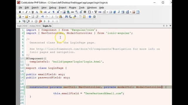 Firebase with Ionic2 Tutorial - 6 - linking pages with modal смотреть онлайн