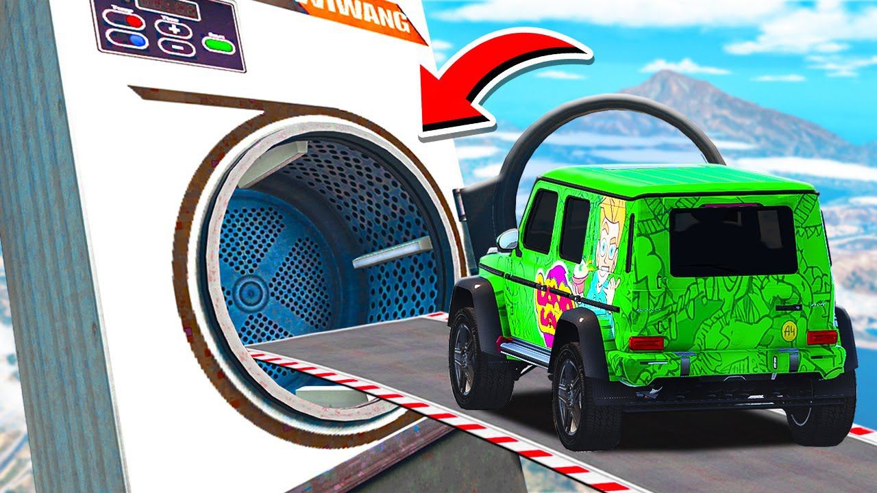 ПРЫЖКИ В ОГРОМНУЮ СТИРАЛЬНУЮ МАШИНУ НА ГЕЛИКЕ ВЛАДА А4 ГТА 5 МОДЫ МУРКА смотреть онлайн