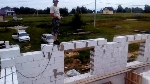 Заливка арматуры оконных перемычек!!!