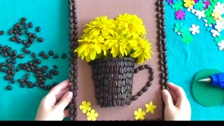 Декор на стену из Кофе своими руками Поделки Идеи для декора