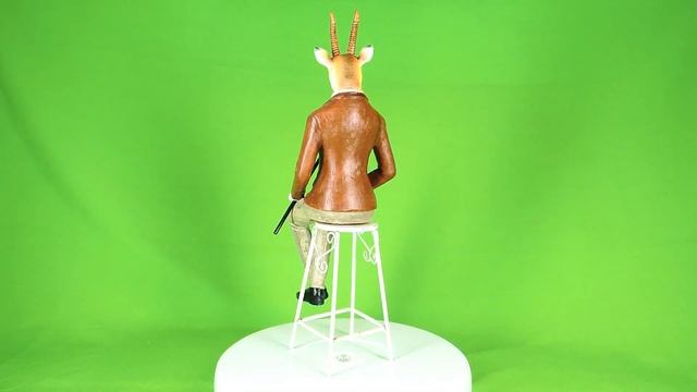 Статуэтка для интерьера держатель для книг "Козел на барном стуле" смотреть онлайн