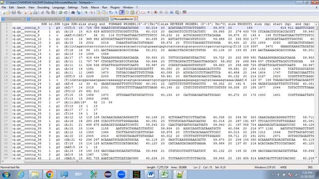 MISA tool for SSR detection: Output file Analysis смотреть онлайн
