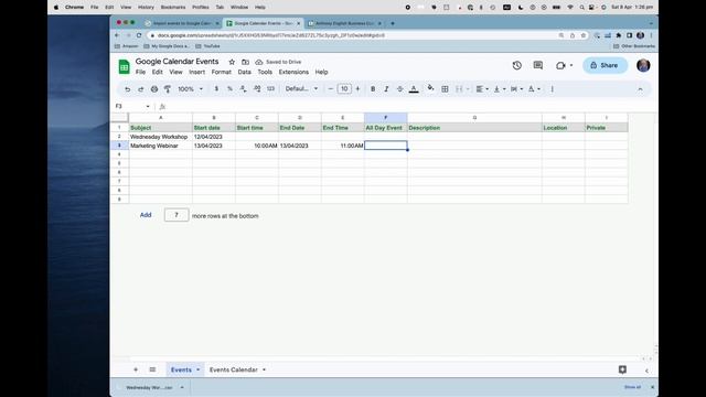 Import CSV into Google Calendar смотреть онлайн