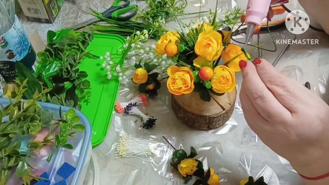 #диабет2тИЗ  Диабет 2т. ИЗ. Выполняю просьбу  Галины. Подробней показываю сборку букета.   2 часть.