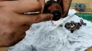 Замена ЩЕТОК Редукторного СТАРТЕРА. Щётки стартера и как их поставить на место.