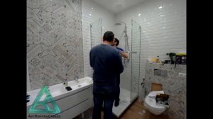 Душевая перегородка с раздвижными дверьми