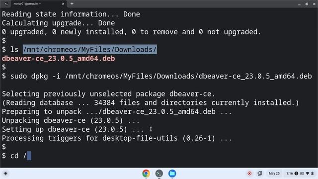 Install DBeaver on Chromebook Linux смотреть онлайн