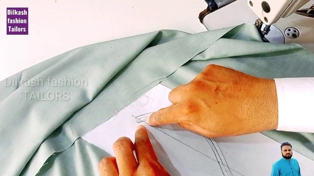 S Wala Gla Bnane Ka Tarika || How To Make Gents Kurta Design || Boy Kurta Design || Dilkash Fashion