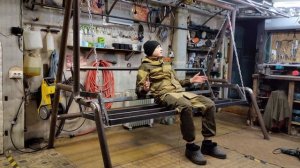 Садовая качель своими руками. Поместится много гостей! Чертеж.