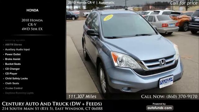 Used 2010 Honda CR-V | Century Auto And Truck (DW + Feeds), East Windsor, CT смотреть онлайн