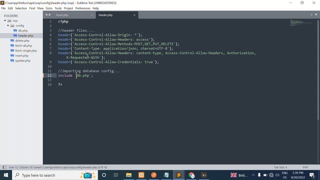 PHP MYSQL CRUD RESTFUL API Inserting record to mysql table смотреть онлайн
