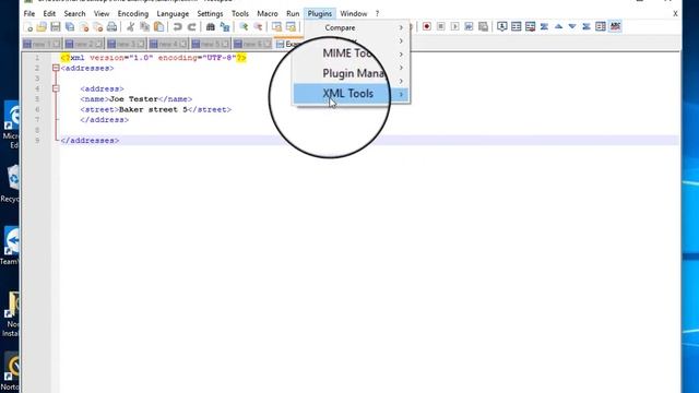 Notepad++: Validate xml with xsd смотреть онлайн