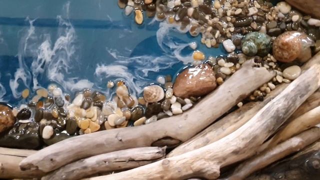 Панно из эпоксидной смолы в технике Driftwood. Настенное панно ручной работы. смотреть онлайн
