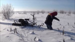 Мотобуксировщик Лидер Сигма в поле