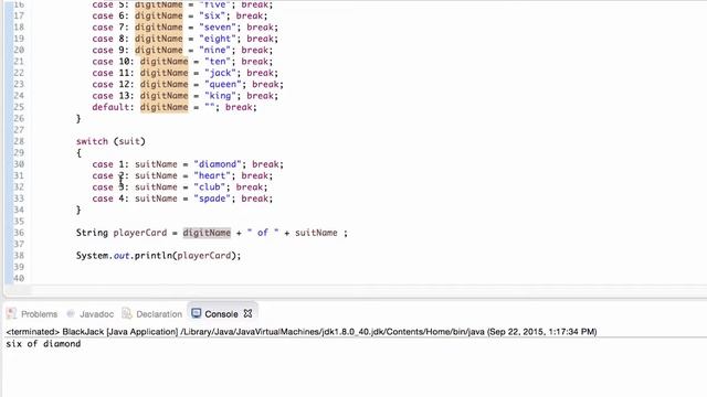 Random Numbers to Create Cards using Java switch statement смотреть онлайн