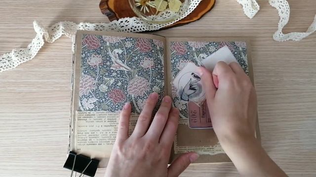 Винтажное оформление блокнота | Vintage Decor Diary смотреть онлайн