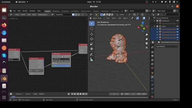cool disappearing effect in Blender - Animation nodes смотреть онлайн