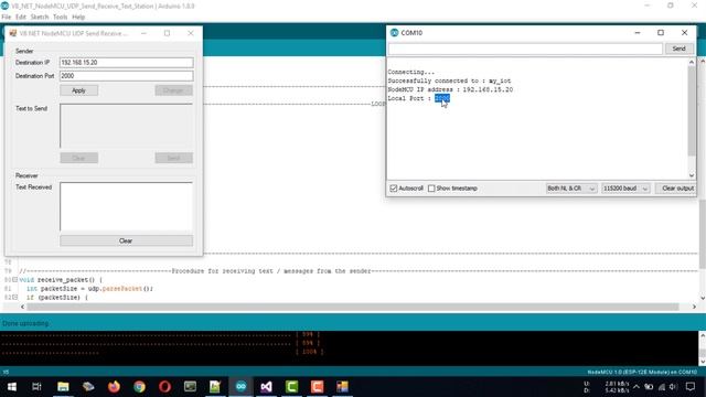 Visual Basic .NET + Arduino IDE + NodeMCU | Communication VB NET App with NodeMCU Using UDP Via WiF смотреть онлайн