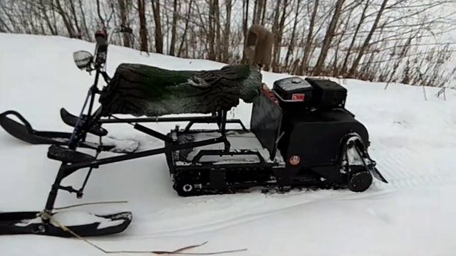 Мотобуксировщик с лыжным модулем! смотреть онлайн