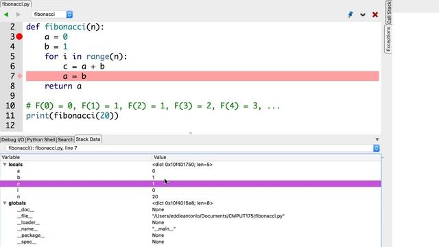 Using the debugger—CMPUT 175 смотреть онлайн