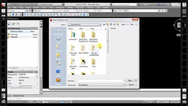 CARA MUDAH INPUT FOTO IMAGE KE DALAM AUTOCAD смотреть онлайн