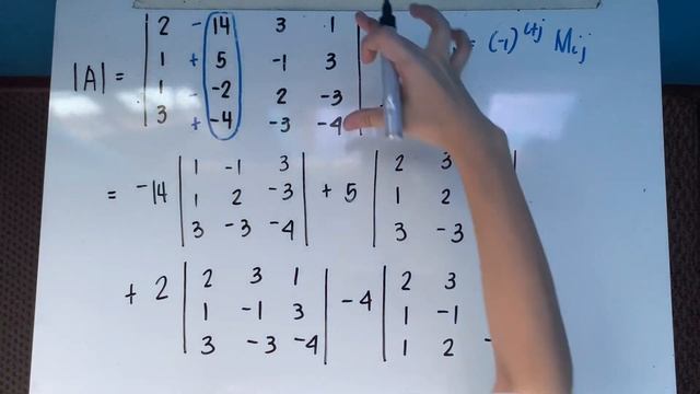 Laplace Cofactor Expansion / Solving a 4x4 Determinant (Taglish) смотреть онлайн