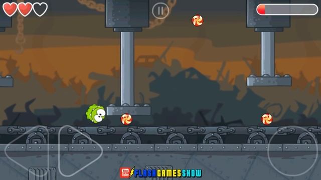 Om Nom In Red Ball 4 Box Factory Mobile Game Walkthrough смотреть онлайн