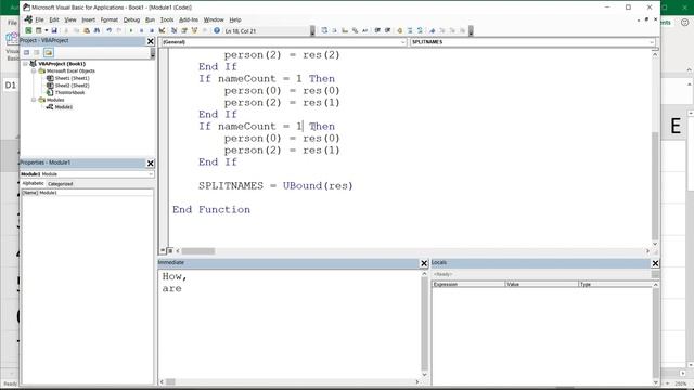 Excel VBA Dynamic Array Function, SPLITNAMES UDF Function, Spill Arrays, UBound, LBound, Split смотреть онлайн