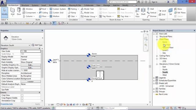 Module 3: Unit 5: Revit Architecture: Views and how they relate to Levels смотреть онлайн