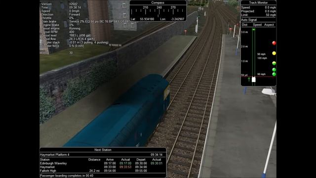 Scottish Capital Express in Open Rails смотреть онлайн