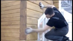 Подготовка к покраске дома из бруса