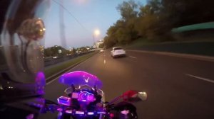 Погоня полиции ДПС за мото / Погоня в Москве