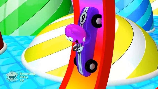 Magic 3D Indoor Car Track and Ball Pit - Mr Eggie Learning Colors for kids eggs and surprise. смотреть онлайн