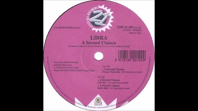 Libra - A Second Chance (Factory Team Mix) (1997) смотреть онлайн