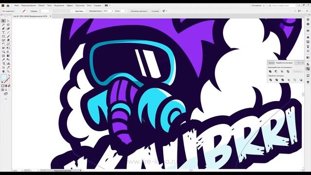 Как Создать Фирменный Логотип для YouTube Канала в Adobe illustrator - SpeedArt смотреть онлайн