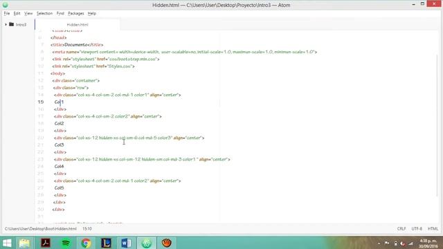 Bootstrap (Visible - Hidden) - Tercera Parte смотреть онлайн