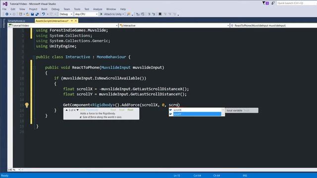 Smartphone as VR controller using Muvslide and Unity - Part 2/4 смотреть онлайн
