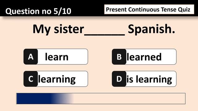 Present Continuous Tense Quiz | Can You Pass This Test? Part 1 смотреть онлайн