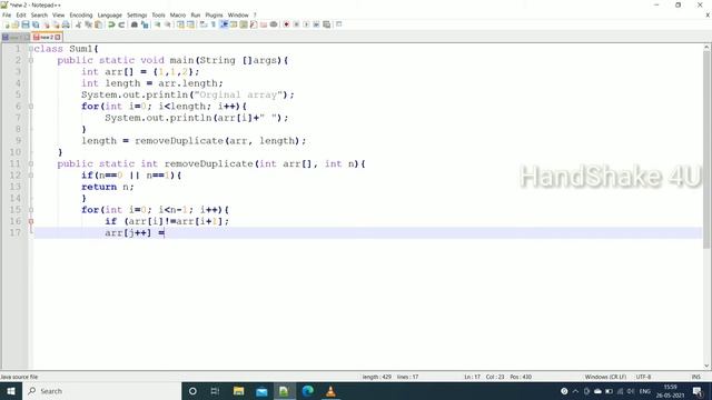 #Array Remove the Duplicate Element in Array Using #JAVA смотреть онлайн