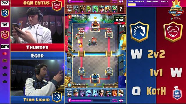 BEST MINER IN THE CLASH ROYALE!! | Thunder vs Egor | Clash Royale League World Finals 2019 смотреть онлайн