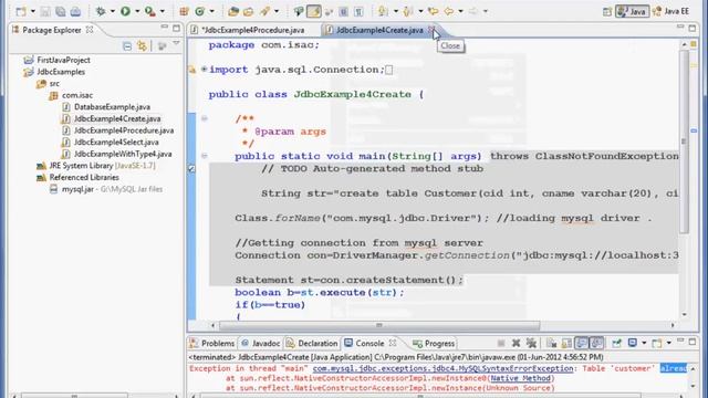 CoreJava Chapter 55 - HandsOn JDBC Example Create StoreProcedure смотреть онлайн