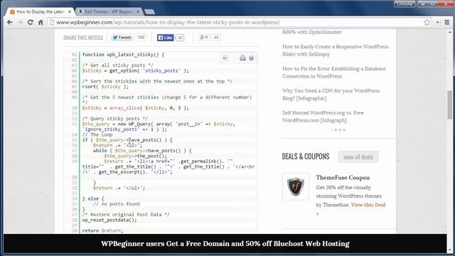 How to Display the Latest Sticky Posts in WordPress смотреть онлайн