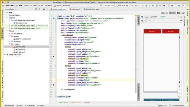 #5 How to split equal vertical & horizontal views in android ? | Tamil смотреть онлайн