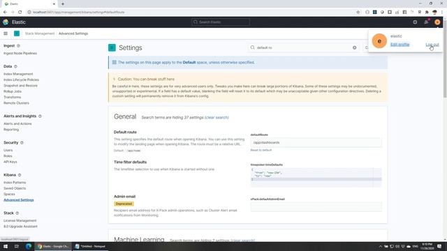 How to change Kibana default page after login смотреть онлайн