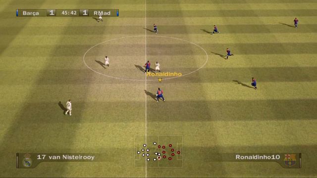 EL CLASICO (Real Vs. Barca) FIFA 07 - PS2 [HD] Gameplay