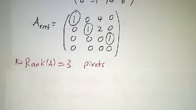 Rank and Solving Ax=0 смотреть онлайн