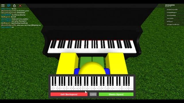 PIANO NOOB PLAYS: Roblox Piano Keyboard test v1.1.......EPIC PIANO SONG I MADE смотреть онлайн