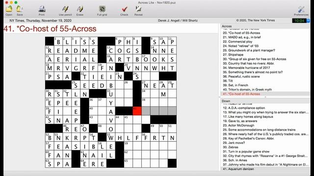 Going For a Spin | New York Times Crossword Puzzle Walkthrough | Thursday, November 19th 2020 смотреть онлайн