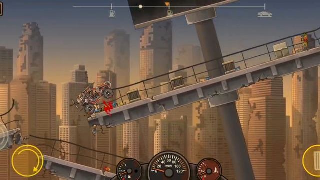 я доехал до второй заправки игра: Earn to die 2 смотреть онлайн